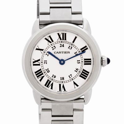 Cartier W5200003 Ronde Solo Quartz Female Stainless Steel Replica Watches