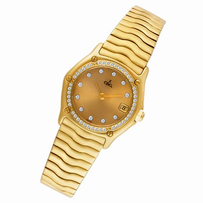 Ebel 883908 Sportwave Quartz Female 18k yellow gold Replica Watches