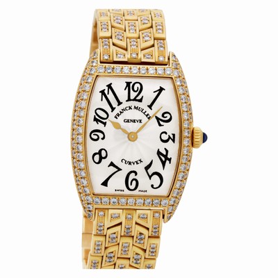 Franck Muller 1752qzd Curvex Quartz Female 18k Pink Gold Replica Watches