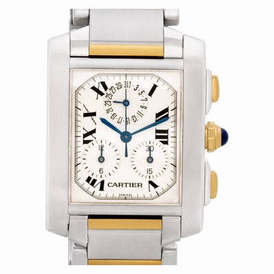 Cartier W51004Q4 Tank Francaise Quartz Male Stainless Steel Replica Watches