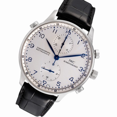 IWC 3712 Portuguese Manual Male 18k White Gold Replica Watches