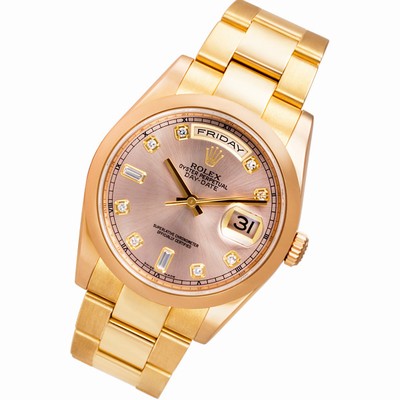 Rolex 118205 F Day-Date Automatic Male 18k rose gold Replica Watches
