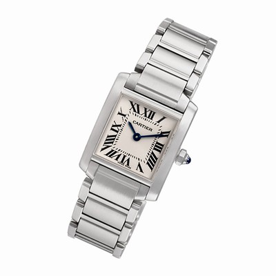 Cartier W51008Q3 Tank Francaise Quartz Female Stainless Steel Replica Watches