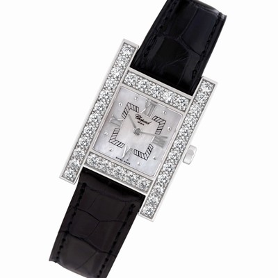 Chopard 445/1 Your Happy Quartz Female 18k White Gold Replica Watches