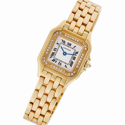 Cartier 1280 Panthere Quartz Female 18k yellow gold Replica Watches