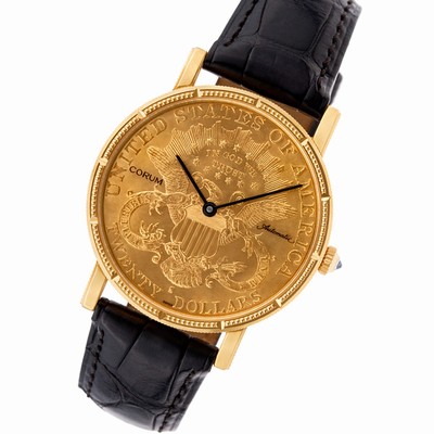 Corum xx $20 Coin Automatic Male 18k yellow gold Replica Watches