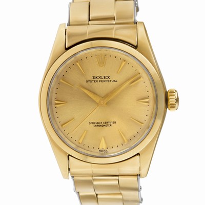Rolex 6634 Oyster Perpetual Automatic Male Gold Capped Replica Watches