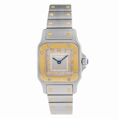 Cartier W20012C4 Santos Quartz Female Gold & Stainless Steel Replica Watches