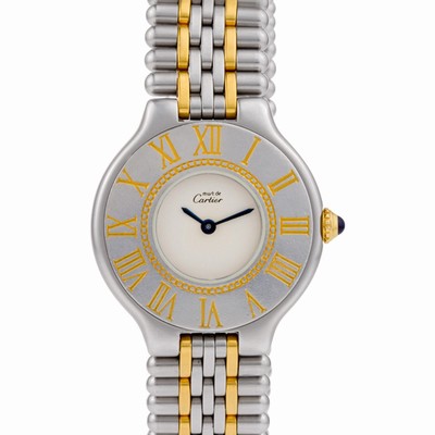 Cartier Cartier 2640 Must 21 Quartz Female Gold & Stainless Steel Replica Watches