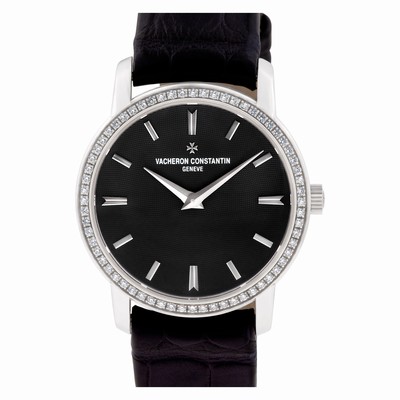 Vacheron Constantin 25558 patrimony Quartz Female 18k White Gold Replica Watches