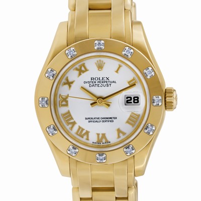 Rolex 80318 Pearlmaster Automatic Female 18k yellow gold Replica Watches