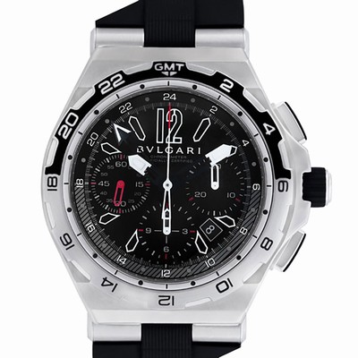 Bvlgari DP 45 STV CH/GMT Diagono Professional Automatic Male Stainless Steel Replica Watches