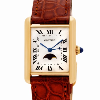 Cartier Cartier 2034 Tank Quartz Unisex 18k yellow gold Replica Watches