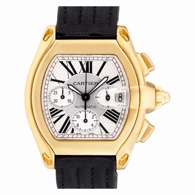 Cartier W62021Y3 Roadster Automatic Male 18k yellow gold Replica Watches