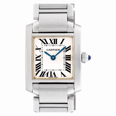 Cartier W51008Q3 Tank Francaise Quartz Female Stainless Steel Replica Watches