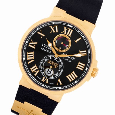 Ulysse Nardin 266-67 Le Locle Automatic Male 18k rose gold Replica Watches