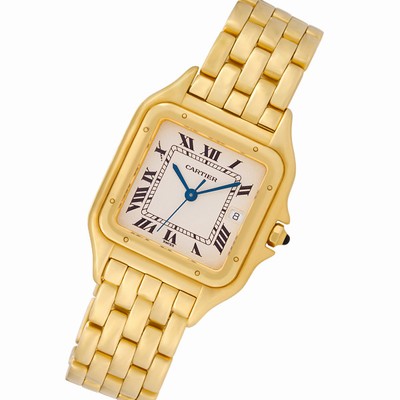 Cartier W25014B9 Panthere Quartz Unisex 18k yellow gold Replica Watches