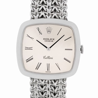 Rolex 3840 Cellini Manual Male 18k White Gold Replica Watches