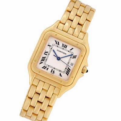 Cartier W2501489 Panthere Quartz Male 18k yellow gold Replica Watches