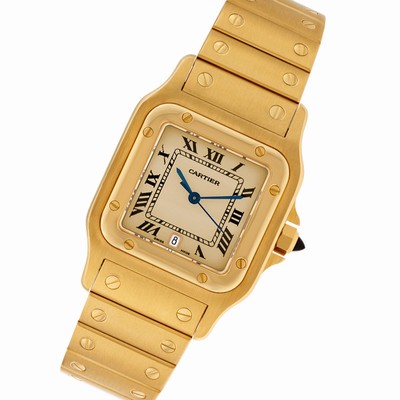 Cartier 887901 Santos Quartz Male 18k yellow gold Replica Watches