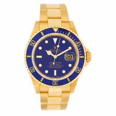 Rolex 16618 Submariner Automatic Male 18k yellow gold Replica Watches