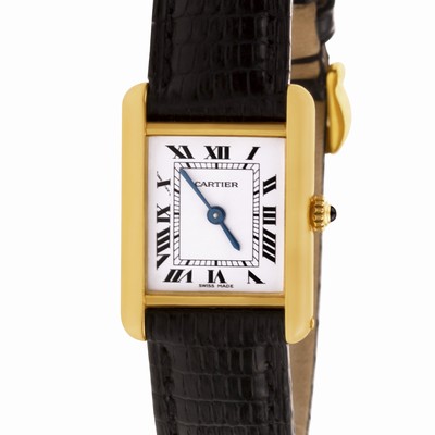 Cartier Cartier 2395 Tank Quartz Female 18k yellow gold Replica Watches