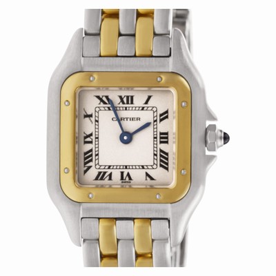 Cartier 1120 Panthere Quartz Female 18k gold & Stainless Steel Replica Watches