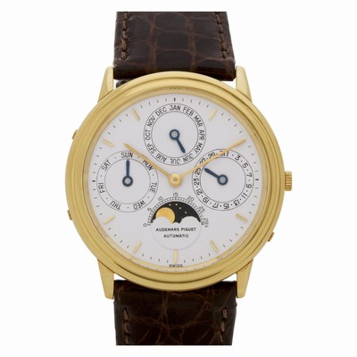 Audemars Piguet B40364 Perpetual Calendar Automatic Male 18k yellow gold Replica Watches