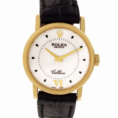 Rolex 6110 Cellini Quartz Female 18k yellow gold Replica Watches