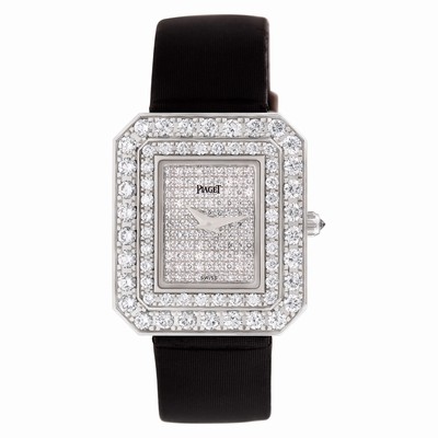 Piaget G0A24034 Protocol Quartz Female 18k White Gold Replica Watches