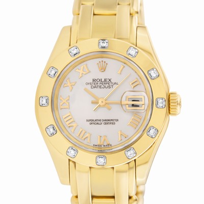 Rolex 80318 Pearlmaster Automatic Female 18k yellow gold Replica Watches