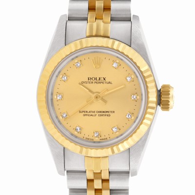 Rolex 67193 Oyster Perpetual Automatic Female Stainless Steel Replica Watches