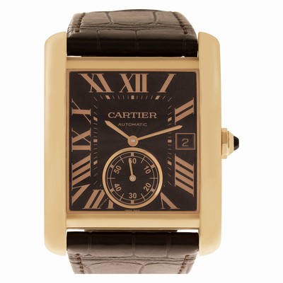 Cartier W5330002 Tank MC Automatic Male 18k Pink Gold Replica Watches