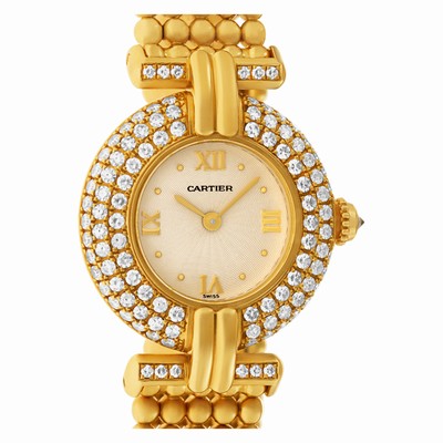Cartier 1980 Colisee Quartz Female 18k yellow gold Replica Watches