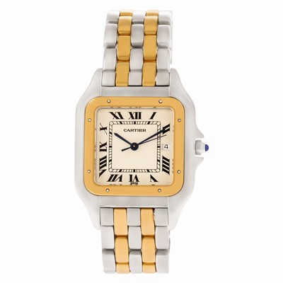 Cartier 163957 Panthere Quartz Male 18k gold & Stainless Steel Replica Watches
