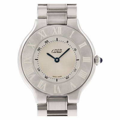 Cartier 1330 Must de Quartz Female Stainless Steel Replica Watches