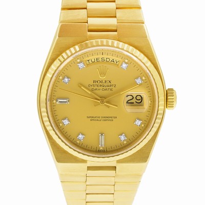 Rolex 19018 Day-Date Quartz Male 18k yellow gold Replica Watches