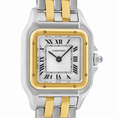 Cartier W25028B Panthere Quartz Female 18k gold & Stainless Steel Replica Watches