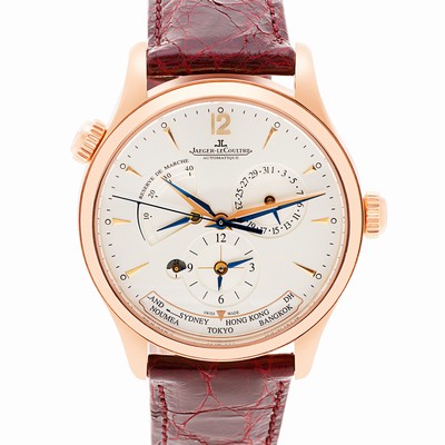 Jaeger LeCoultre 176.2.29.S Geographic Automatic Male 18k rose gold Replica Watches