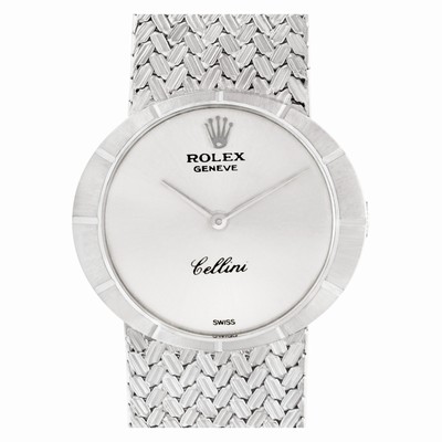 Rolex 3957 Cellini Manual Female 18k White Gold Replica Watches