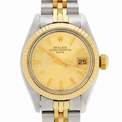 Rolex 6917 Datejust Automatic Female 14k gold & Stainless Steel Replica Watches