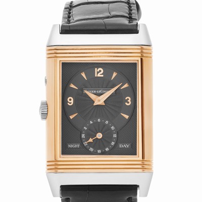 Jaeger LeCoultre 270.0.54R Reverso Manual Male 18k White and Pink Gold Replica Watches
