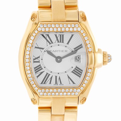 Cartier WE5001X1 Roadster Quartz Female 18k yellow gold Replica Watches