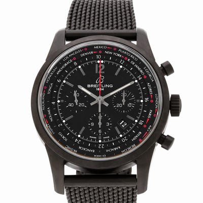 Breitling mb0510 Transocean Automatic Male Black PVD Replica Watches