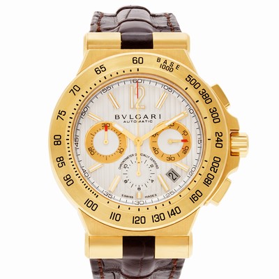 Bvlgari DP42GCH Diagono Professional Automatic Male 18k yellow gold Replica Watches