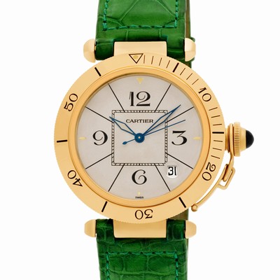 Cartier 1020 1 Pasha 38mm Automatic Female 18k yellow gold Replica Watches