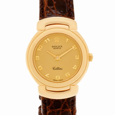 Rolex 6621 Cellini Quartz Female 18k yellow gold Replica Watches