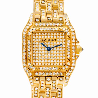 Cartier cwa999999 Panthere Quartz Female 18k yellow gold Replica Watches