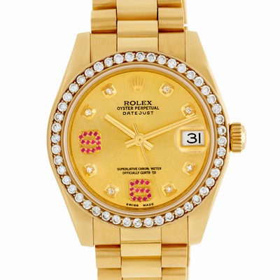 Rolex 178278 Datejust Automatic Unisex 18k yellow gold Replica Watches