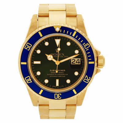 Rolex 16808 Submariner Automatic Male 18k yellow gold Replica Watches